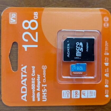 ADATA 128GB microSDXC UHS-I Class 10 Memory Card with Adapter