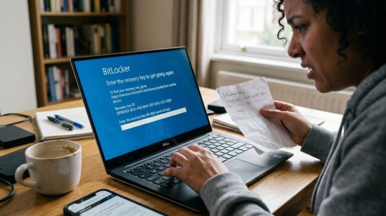 BitLocker Recovery Key সমস্যা।