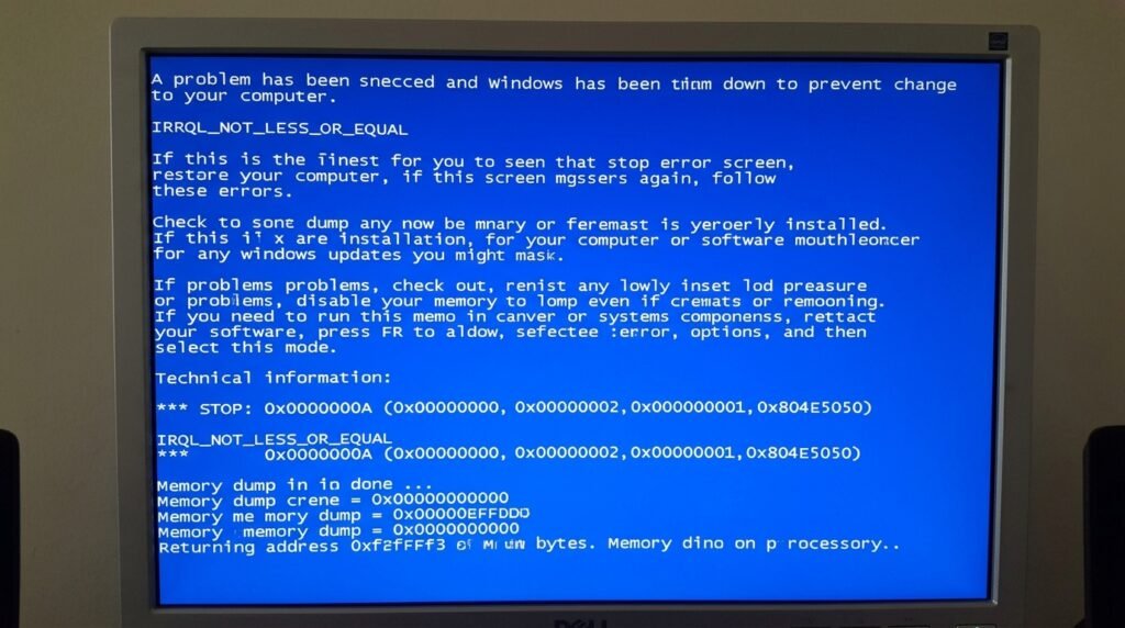  Blue Screen (BSOD) এরর কোড বিশ্লেষণ।