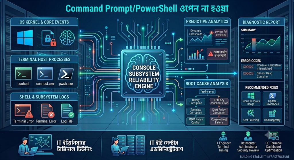  Command PromptPowerShell ওপেন না হওয়া।