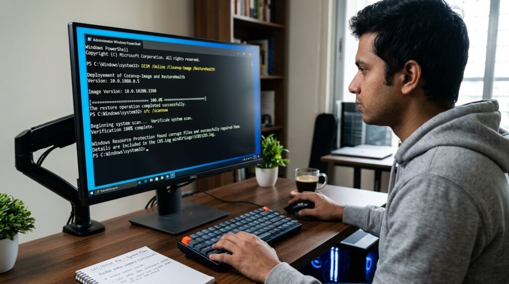 Corrupted System Files (SFCDISM ফিক্স)।