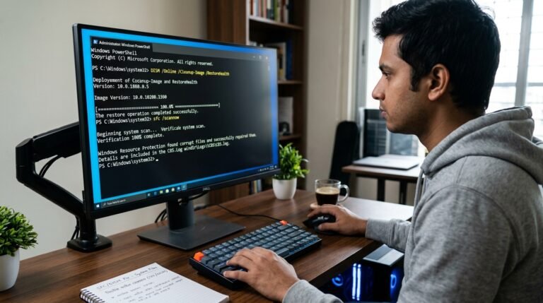 Corrupted System Files (SFCDISM ফিক্স)।