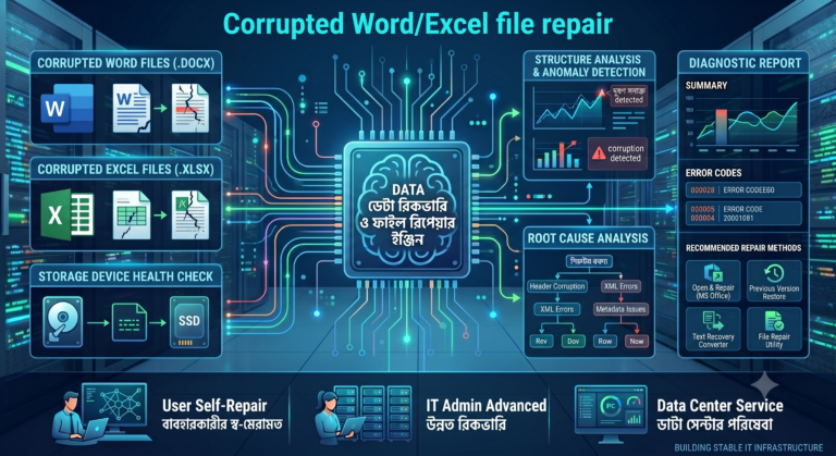 Corrupted WordExcel file repair।