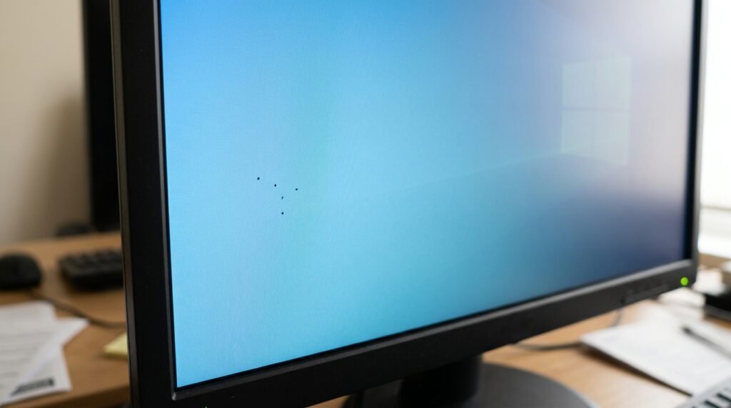 Dead Pixel on Monitor স্ক্রিনে ছোট দাগ।