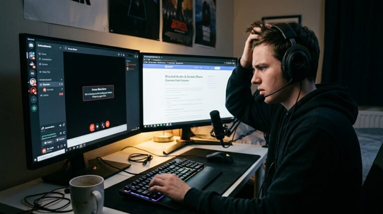 Discord Audio Problem ও স্ক্রিন শেয়ার এরর।