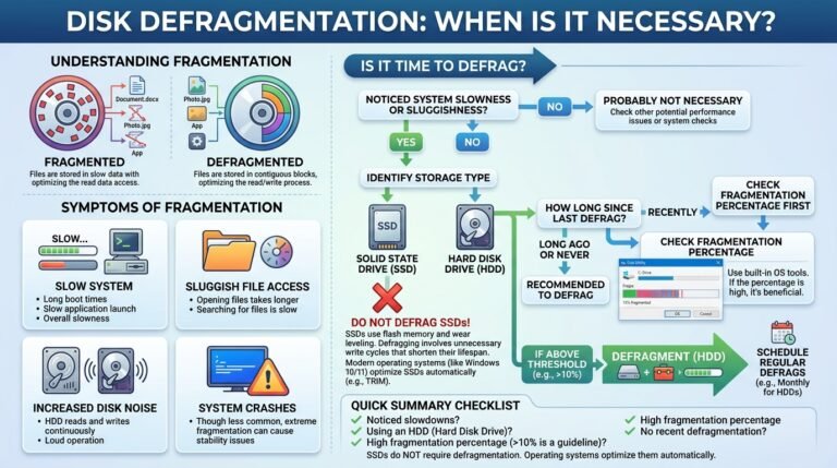 Disk Defragmentation কখন প্রয়োজন