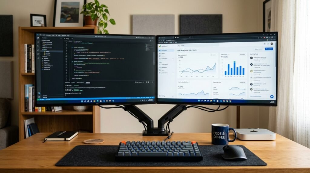 Dual Monitor Setup ও কনফিগারেশন।