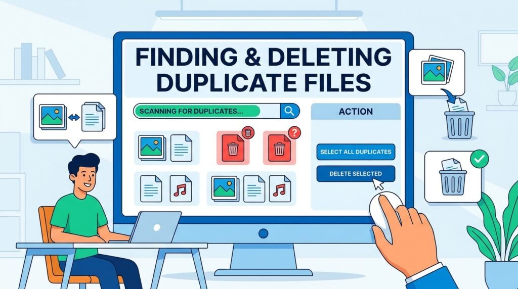  Finding & Deleting Duplicate Files।