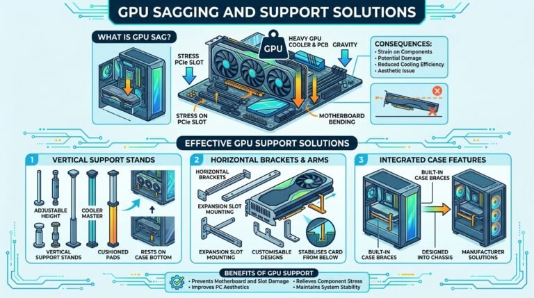 GPU Sagging and Support সমাধান।