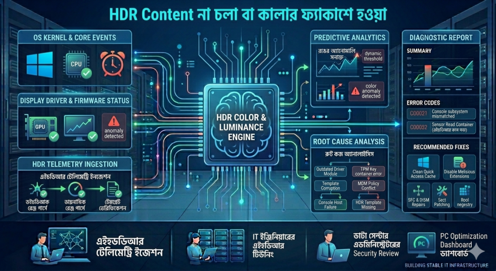  HDR Content না চলা বা কালার ফ্যাকাশে হওয়া।
