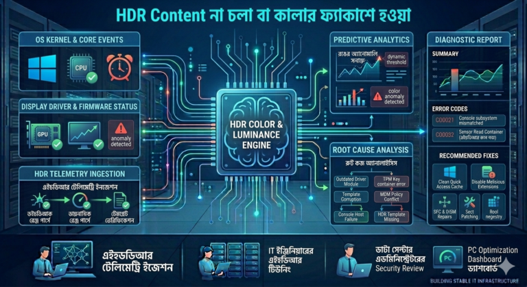  HDR Content না চলা বা কালার ফ্যাকাশে হওয়া।