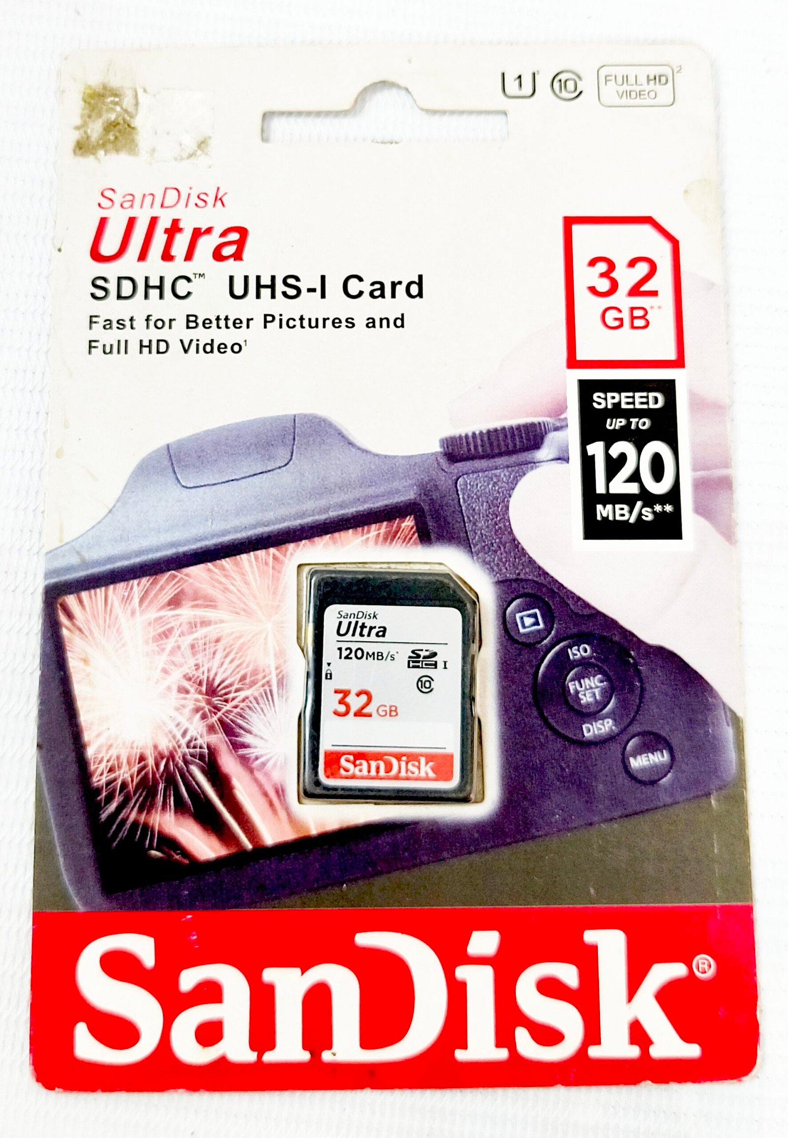 SanDisk Ultra 32GB SDHC UHS-I Memory Card - 120MB/s (Class 10)