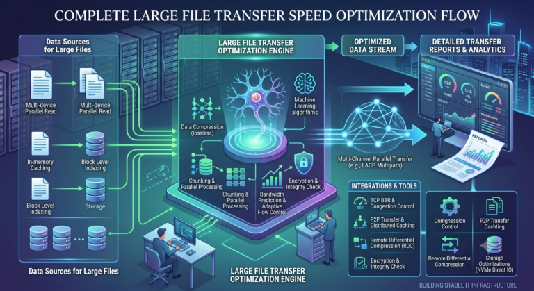  Large file transfer speed বাড়ানোর উপায়।