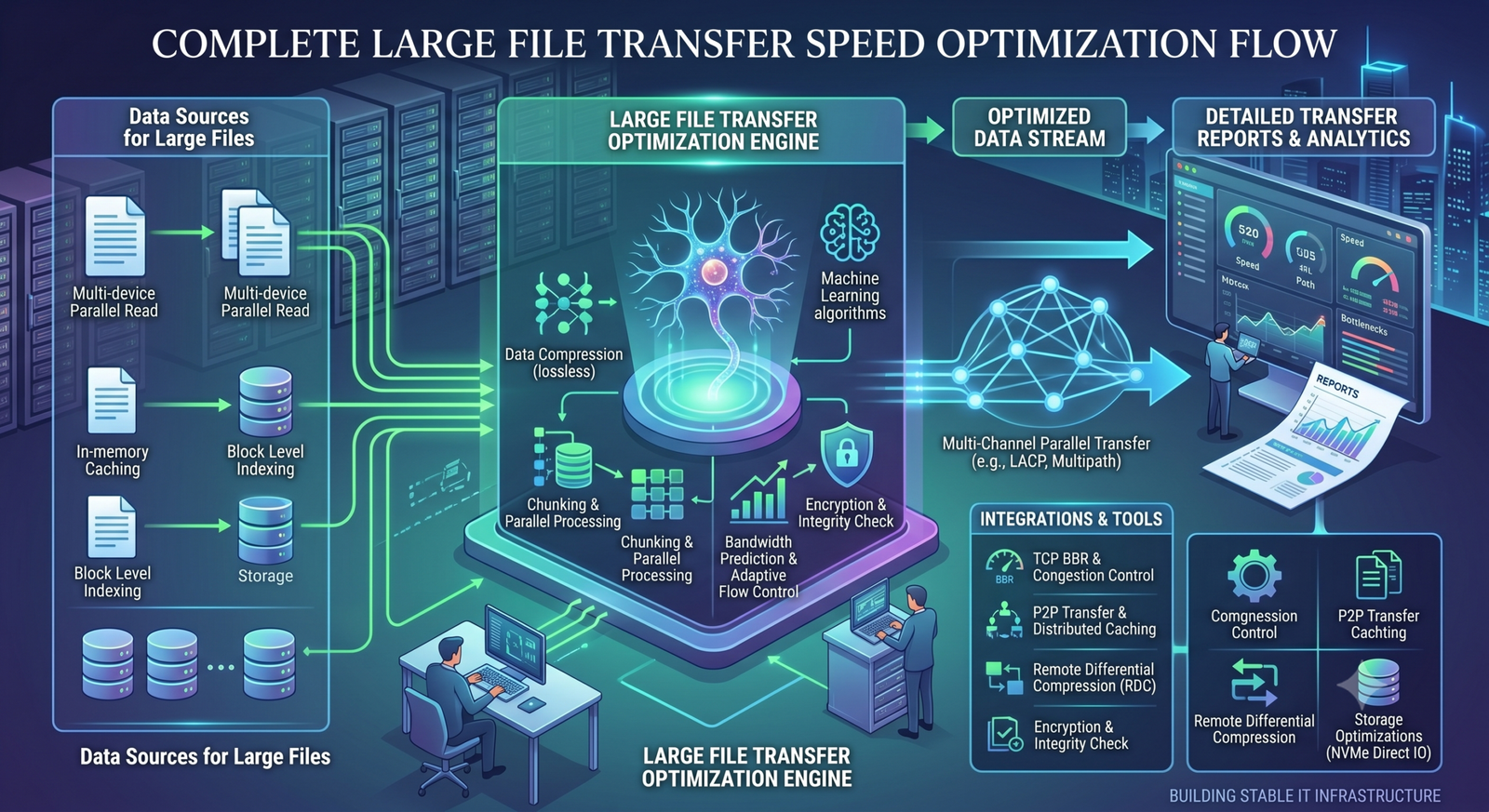 Large file transfer speed বাড়ানোর উপায়।