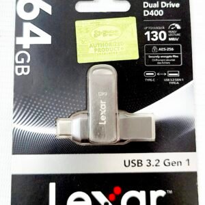 Lexar JumpDrive Dual Drive D400 64GB USB 3.2 Gen 1 Type-C OTG Flash Drive