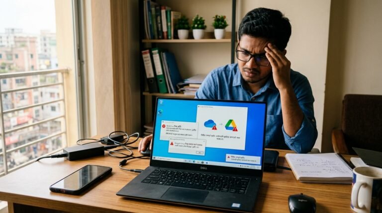 OneDriveGoogle Drive Sync Error।