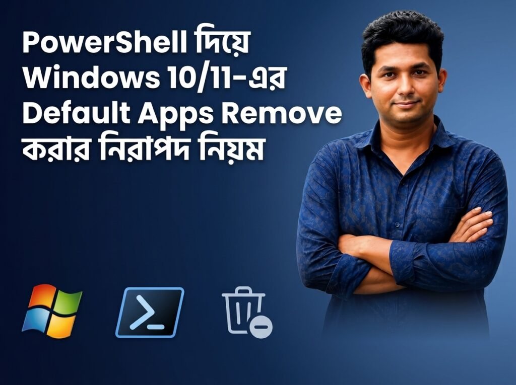 PowerShell দিয়ে Windows 1011-এর Default Apps Remove করার নিরাপদ নিয়ম
