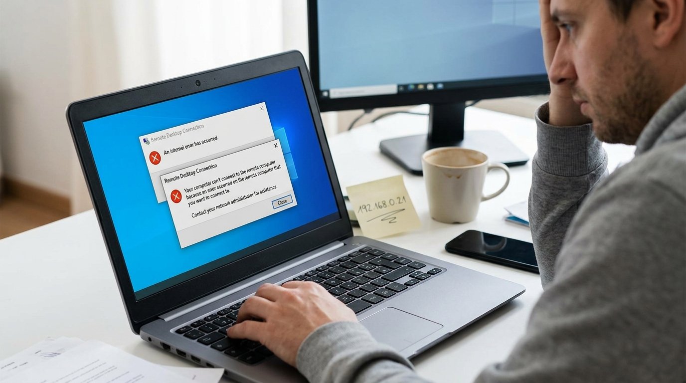 Remote desktop access problem from PC.