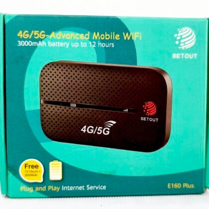SETOUT E160 Plus 4G5G-Advanced Mobile WiFi Pocket Router with 3000mAh Battery