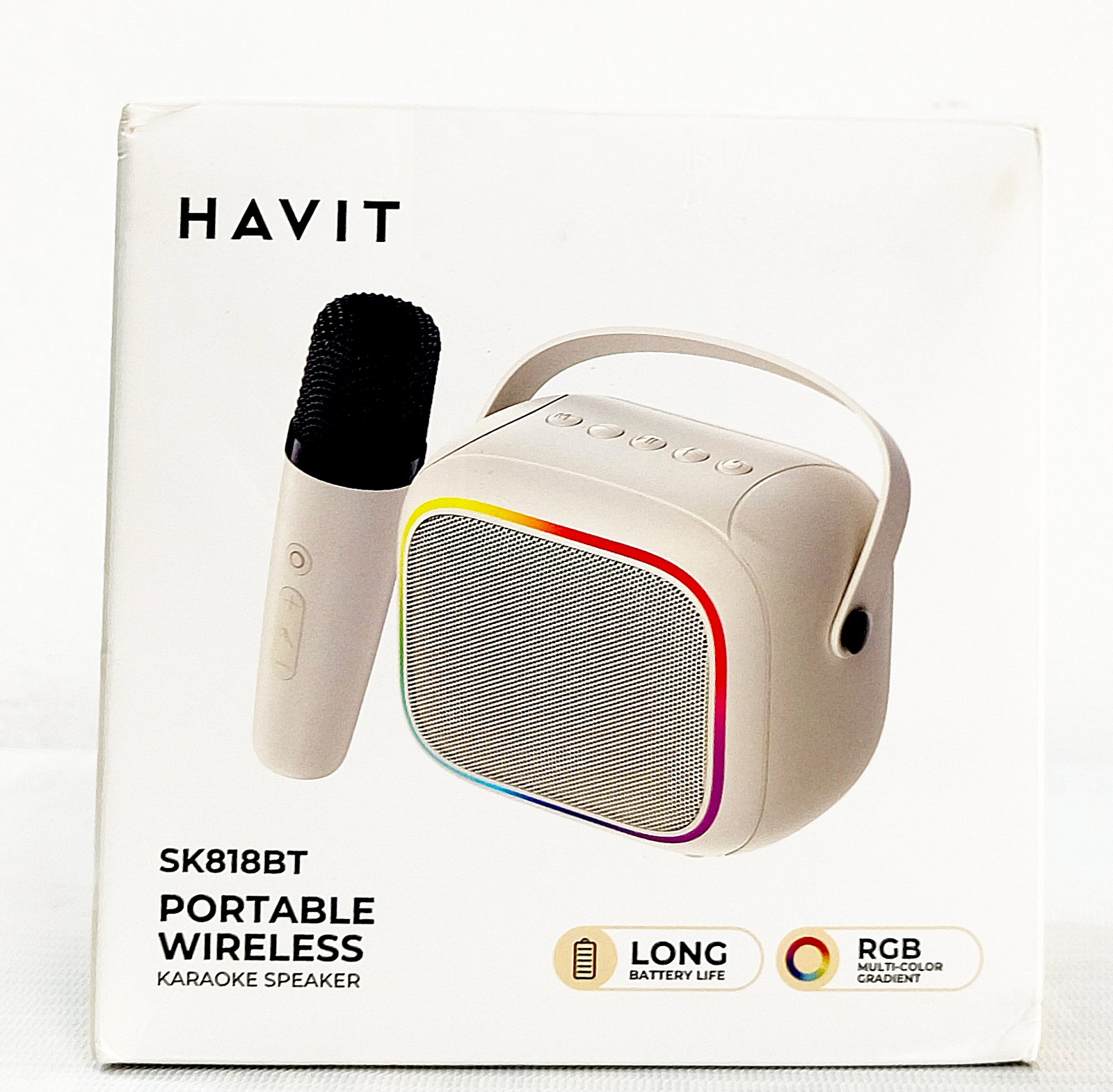 SK818BT Portable Wireless Karaoke Speaker with Mic Support