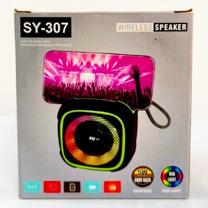 SY-307 Portable RGB Wireless Bluetooth Speaker with Phone Holder - 5W
