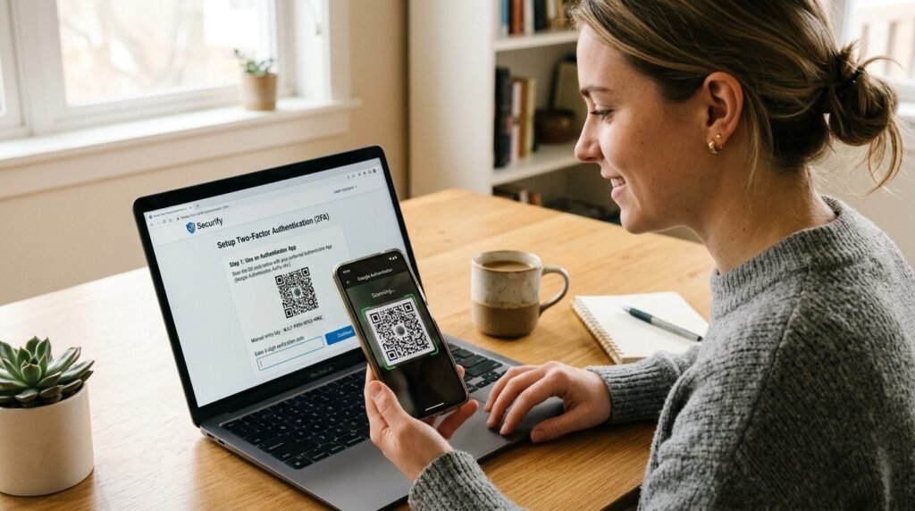  Two-Factor Authentication (2FA) সেটাপ।