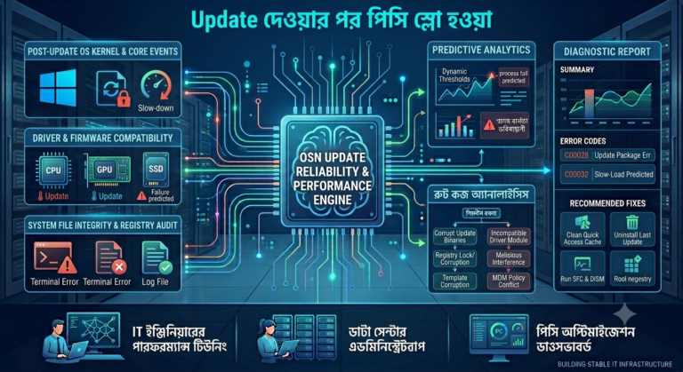 Update দেওয়ার পর পিসি স্লো হওয়া।