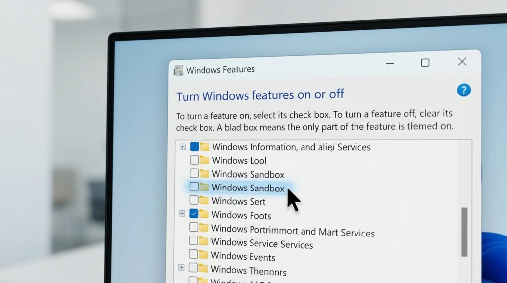 Windows Sandbox setup ও ব্যবহার।