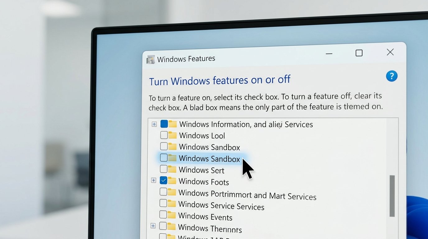 Windows Sandbox setup ও ব্যবহার।