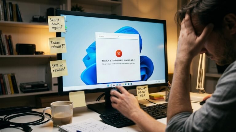 Windows Search Not Working সার্চ কাজ না করা।