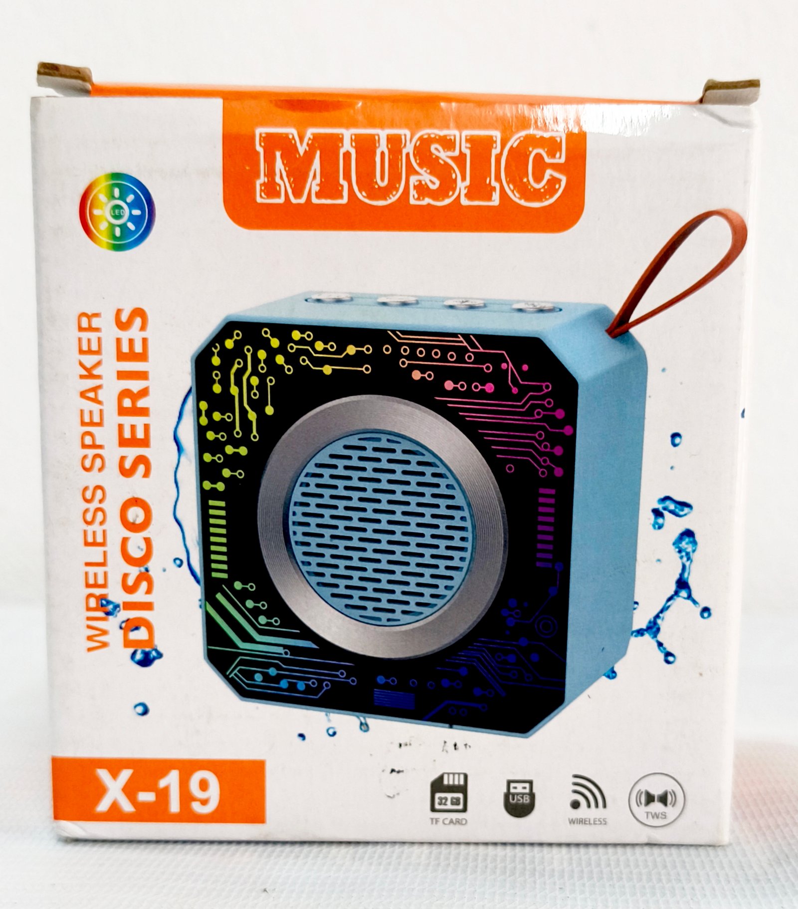 X-19 Portable Disco Series Wireless Bluetooth Speaker with TWS Mode - Image 3