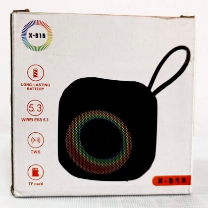 X-915 Mini Portable RGB Wireless Bluetooth Speaker with TWS Support