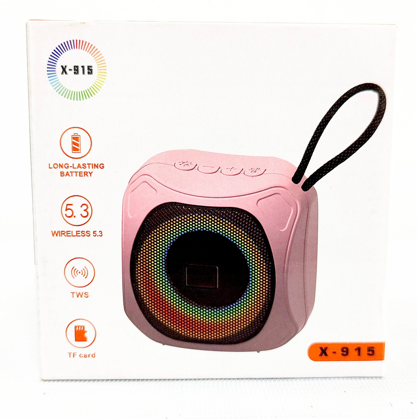 X-915 Mini RGB Portable Wireless Bluetooth Speaker with 5W Output
