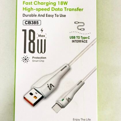 ia CB385 18W Fast Charging USB to Type-C Data Cable - 1.0M