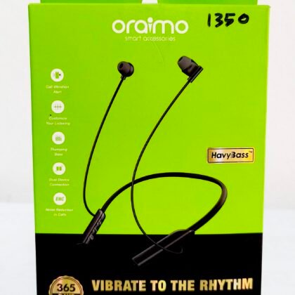 oraimo Necklace Lite OEB-311 Wireless Neckband Earphone with Call Vibration Alert