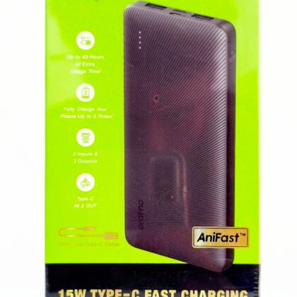 oraimo Toast 15 Flash 10000mAh 15W Type-C Fast Charging Power Bank