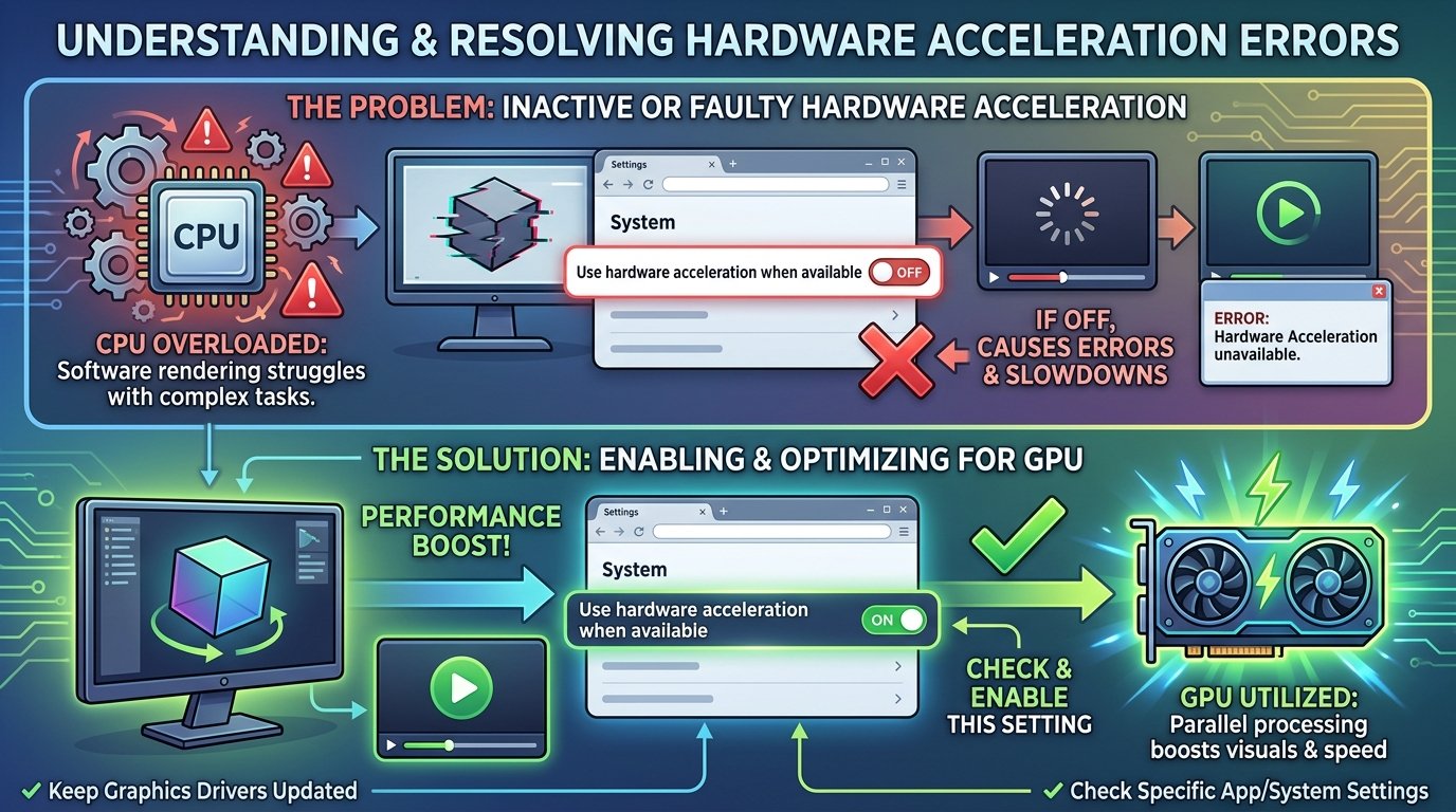 হার্ডওয়্যার এক্সিলারেশন (Hardware Acceleration) এরর।
